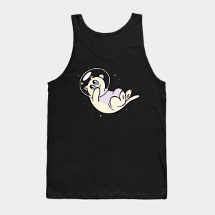 Cat Floating in Space Tank Top